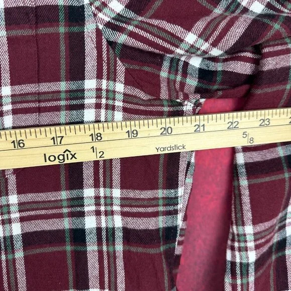 ST. JOHN'S BAY MEN'S CLASSIC FIT COTTON FLANNEL SHIRTPLAID PATTERN, SIZE S SMALL - Picture 9 of 11